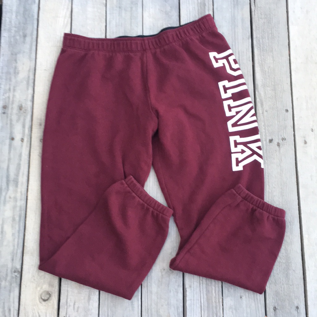 Pink Joggers Maroon Size S